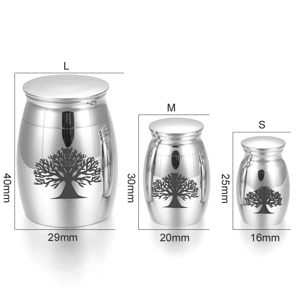 Eternity Memory 3 Size Small Medium Large Stainless Steel Tree of Life Funeral Urns&ampCremation Urns For Ashes Memorial Jewelry | Украшения