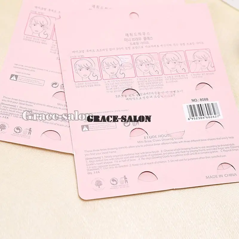 Мини трафарет для бровей груминга шейпинг карта макияжа класса бровей|mini brow