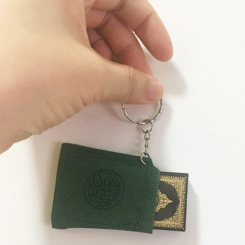 Мини исламский мусульманский Коран книга брелок кольцо для автомобиля сумка