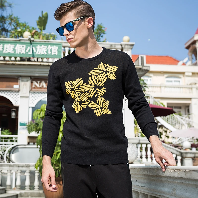 LIONPAUL весна осень Англия Stylek мужские пуловеры с круглым вырезом мужской