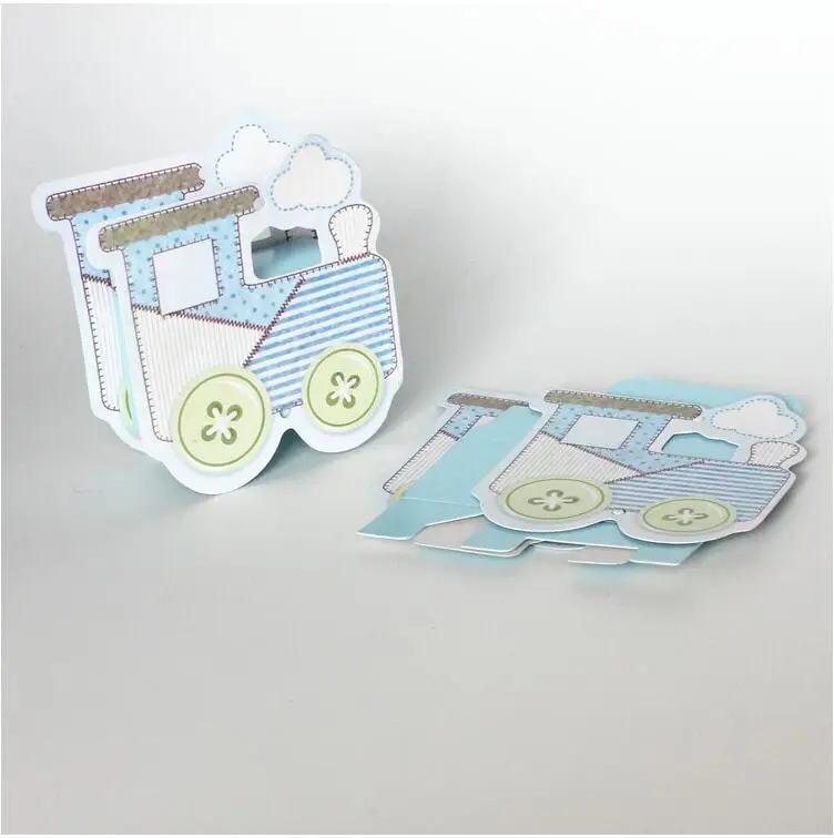 Бесплатная доставка 100 шт. Подарочная коробка с поездом для детского душа на