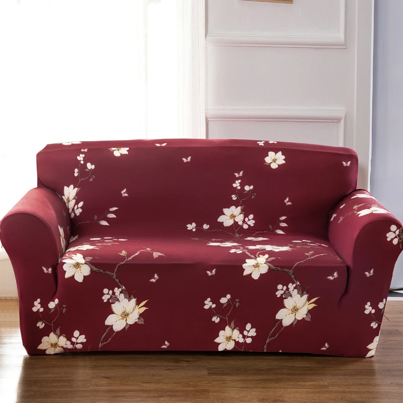 Большой эластичный чехол для дивана Monily Flower растягивающаяся Защитная пленка