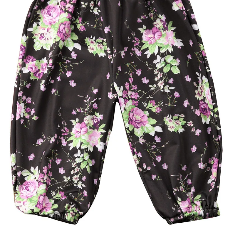 Комбинезоны для новорожденных девочек с цветочным рисунком младенцев Одежда