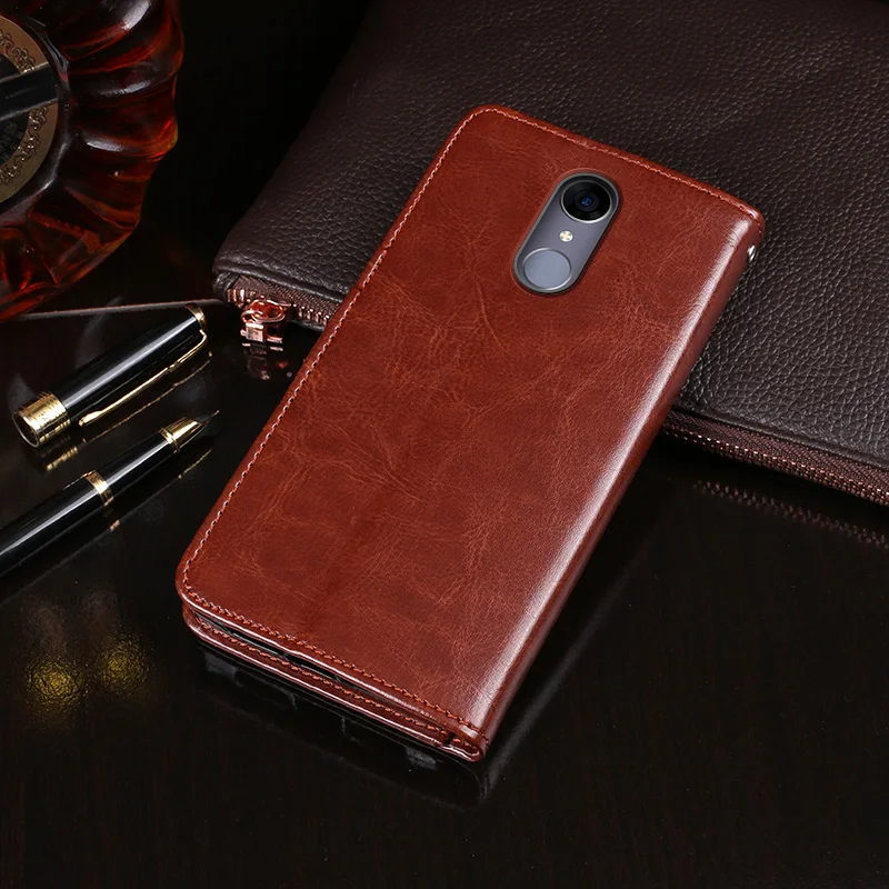 Кожаный защитный чехол книжка iTien с магнитной подставкой для Cubot Note S Plus Power R9 из