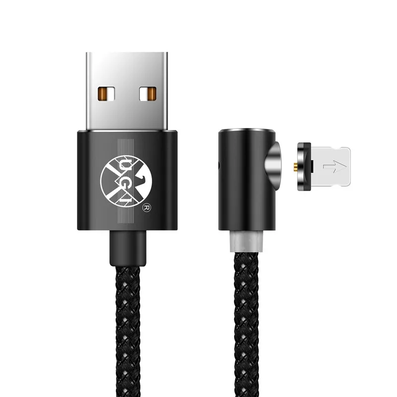 UGI 1 м 2 м 3 м 90 градусов L Тип Магнитный кабель usb Тип C/Micro USB/IOS нейлоновая оплетка светодиодный индикатор type-C кабель для USB C устройств