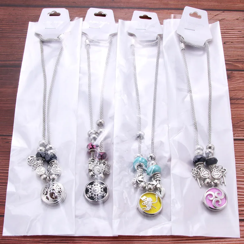 

Aromatherapy Locket Jewelry Round Essential Oil Diffuser Necklace With Pads Magnetic Aroma Scent Diffuer Locket Pendant