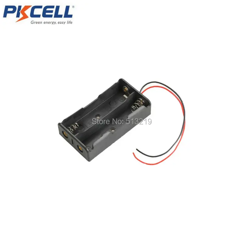 PKCELL 10 шт. 2x18650 3 7 в чехол для аккумулятора с проводными выводами|3.7v battery|case casecase with