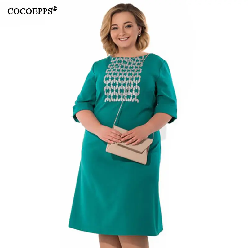 Женские платья COCOEPPS большие размеры 5XL 6XL лето 2019|Женские платья| |