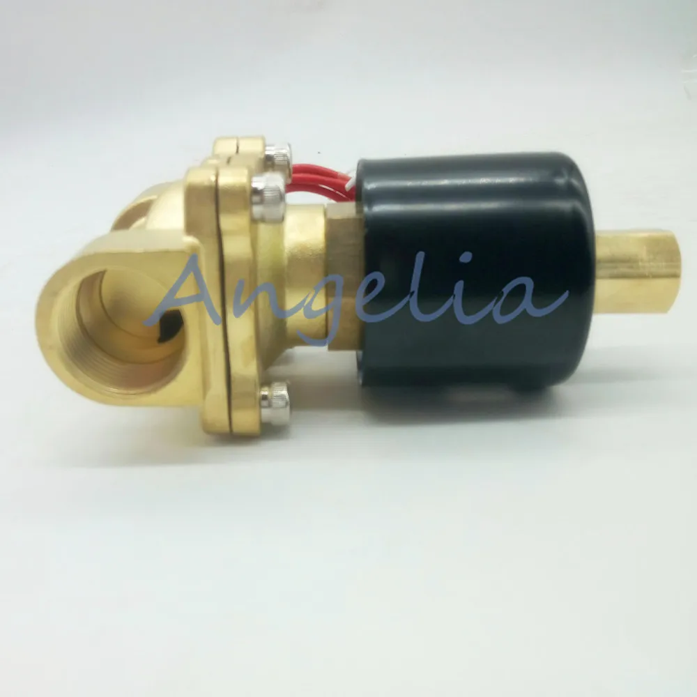 G1/2 "N/O DC24V DC12V латунный Электрический электромагнитный клапан нормально