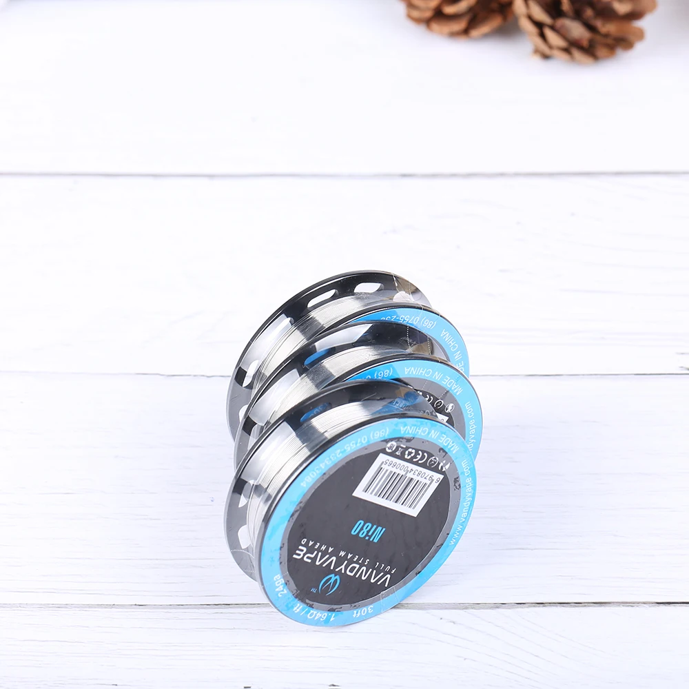 Vandy vape Ni80 провод 28GA 26GA 24ga для электронной сигареты распылитель Vandyvape RBA танк