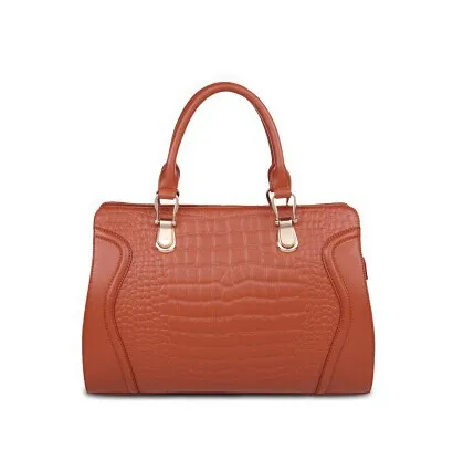 Free shipping 2014 new leather handbag shoulder diagonal casual business bag crocodile pattern Korean |