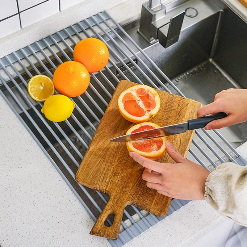 

Foldable Drain Rack Sink Storage Rack Dish Kitchen Sink Bowl Rack Drain Basket Rack