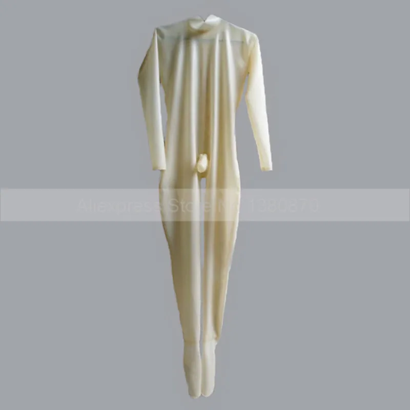 

Transparent Latex Catsuit Erotic Costumes for Man with Condom Cock S-LCM014