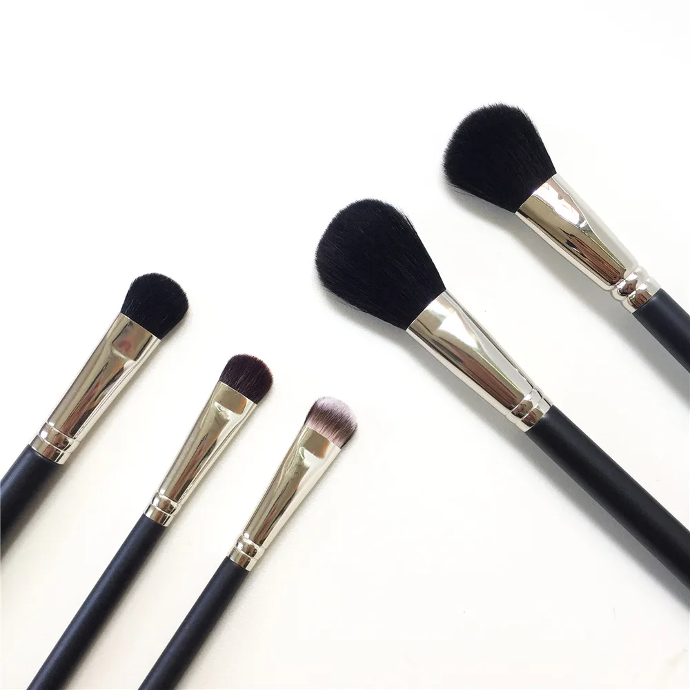 4-Pieces set Bd beauty 116/129 кисть для пудры/румян/227 большая пушистая кисть для теней для век 235 раскол волокон по всей поверхности кисти для век-косметический блендер для макияжа - Handle Color: 4-Pieces set