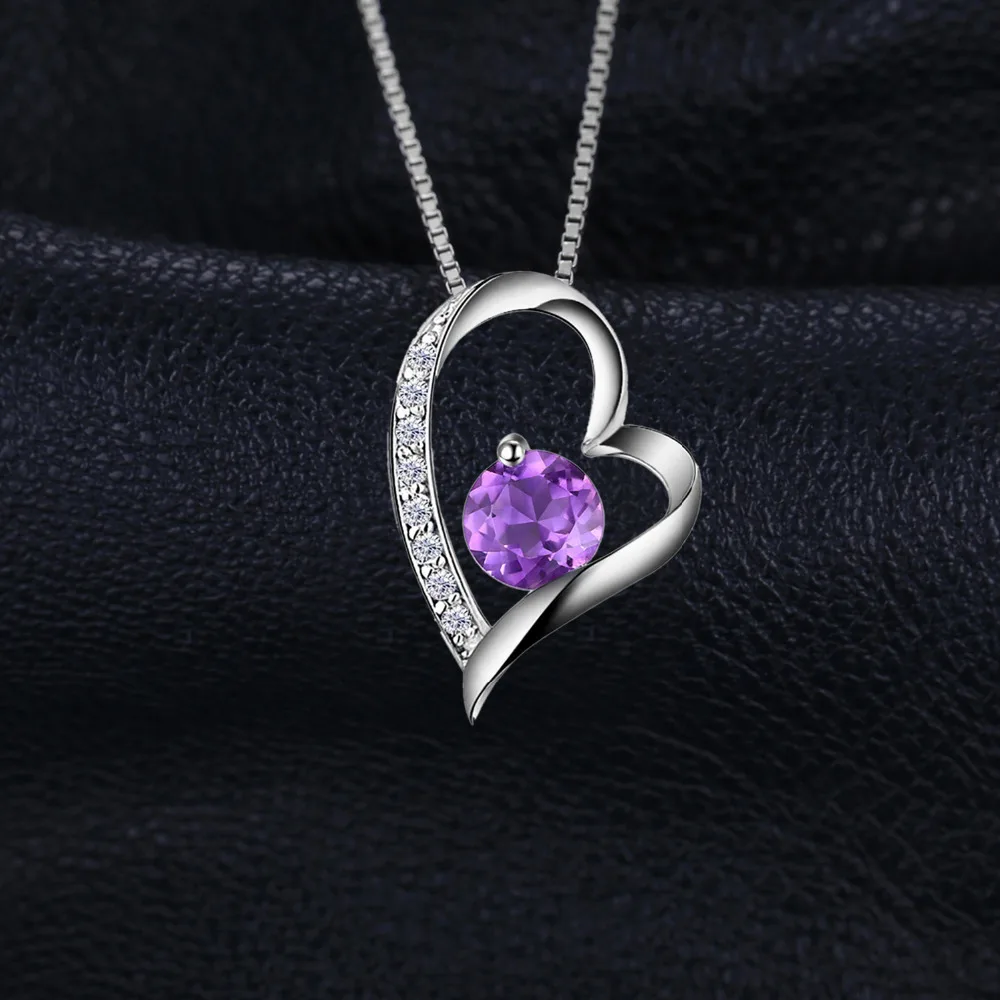 JewelryPalace сердце любовь навсегда 1.2ct Природные Фиолетовый аметист драгоценный