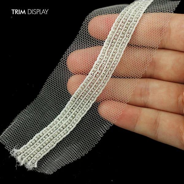 Металлические шарики из бисера плетеная отделка сетка кружево украшенная лентой