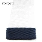 Вуалетка для женщин, 45 см, темно-синяя, в виде птичьей клетки, свадебные аксессуары для волос, дамские шляпы, головные уборы для свадьбы, бесплатная доставка