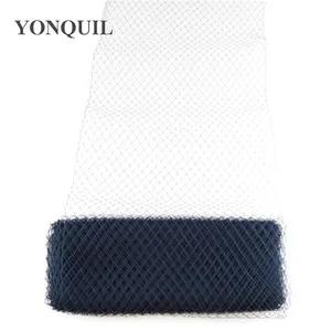 Вуалетка для женщин, 45 см, темно-синяя, в виде птичьей клетки, свадебные аксессуары для волос, дамские шляпы, головные уборы для свадьбы, бесплатная доставка