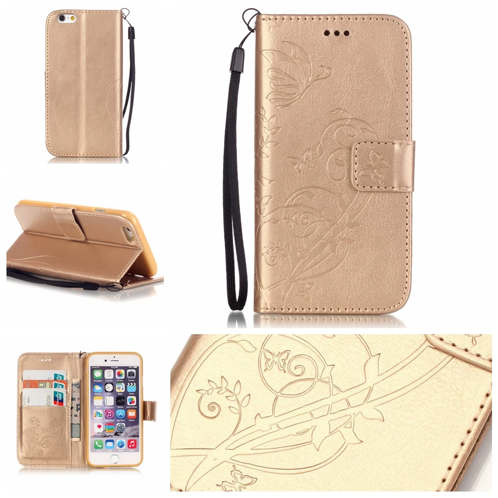 Кошелек Случаи Роскошные Книга Стиль Кожа Флип Чехол Крышка коке Для iphone 6 s 7 плюс