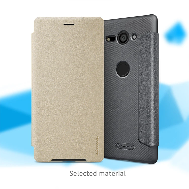 NILLKIN для sony XZ2 Компактный флип-чехол для sony XZ2 чехол-накладка блестящий чехол для телефона из искусственной кожи для sony Xperia XZ2/XZ2 Compact