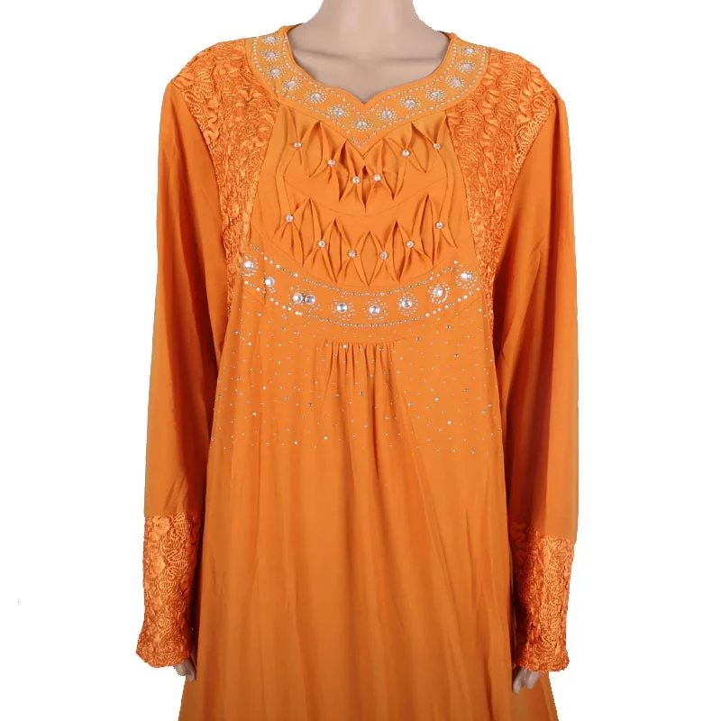 Мусульманский Абая Кафтан Исламская Одежда для Женщин Бисероплетение Дизайн