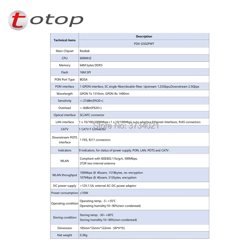 Factoy индивидуальные GPON ONT 1PON + 1GE 1FE WIFI CATV Ethernet порт одного волокна OTOP ONU