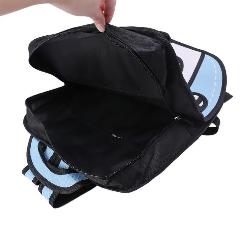 3D Jump style 2D Comic Bookbag рисунок из мультфильма бумажный рюкзак сумка