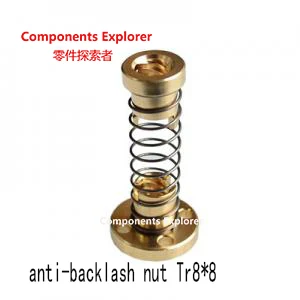 

Tr8, свинцовый винт, Противоударная гайка из латуни Tr8 * 8
