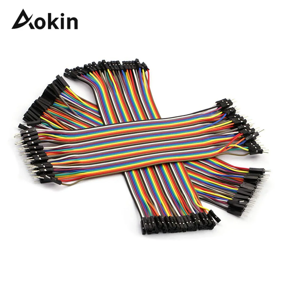 Dupont line 120 шт. 10 см штекер гнездо и соединительный провод кабель для Arduino DIY