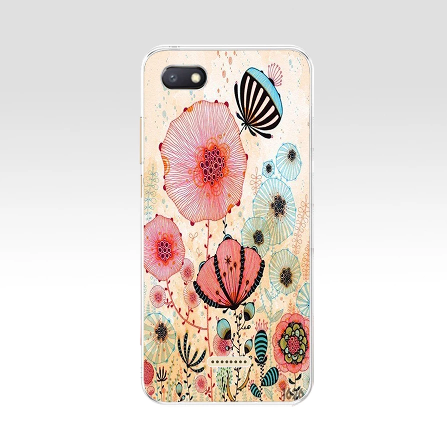 50 16 Xiaomi Redmi 6A case silicone cover 5.45" TPU Cartoon case on for Xiaomi redmi 6a redmi6a coque fundas phone bumper housing - Цвет: 50