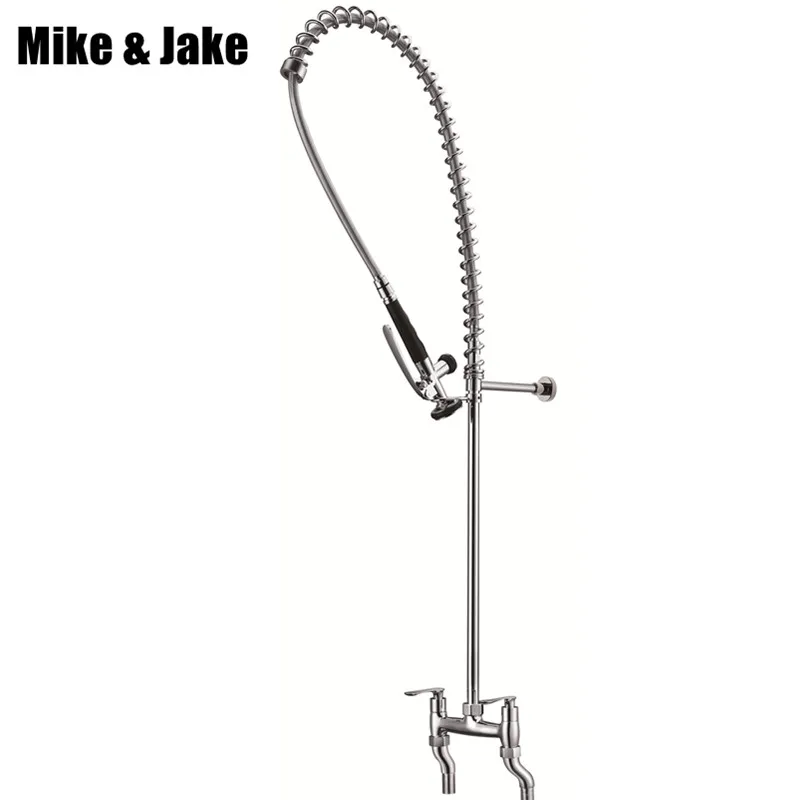 Вытяжной хромированный Коммерческая кухонный кран промышленный большой