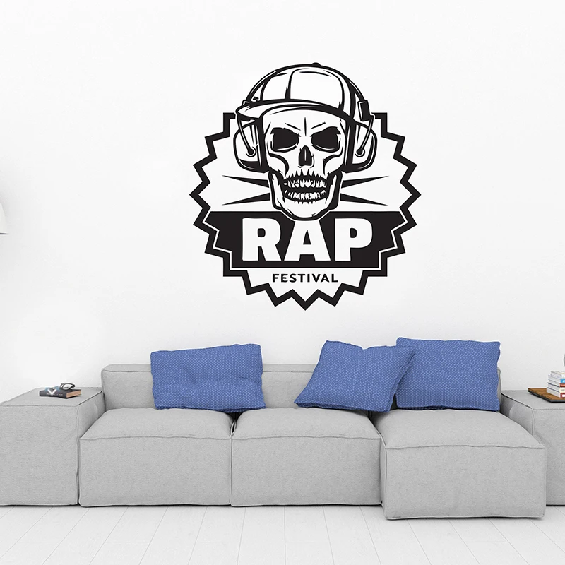 Рэп музыкальная студия плакат стикер на стену s комнаты гостиной домашний Декор