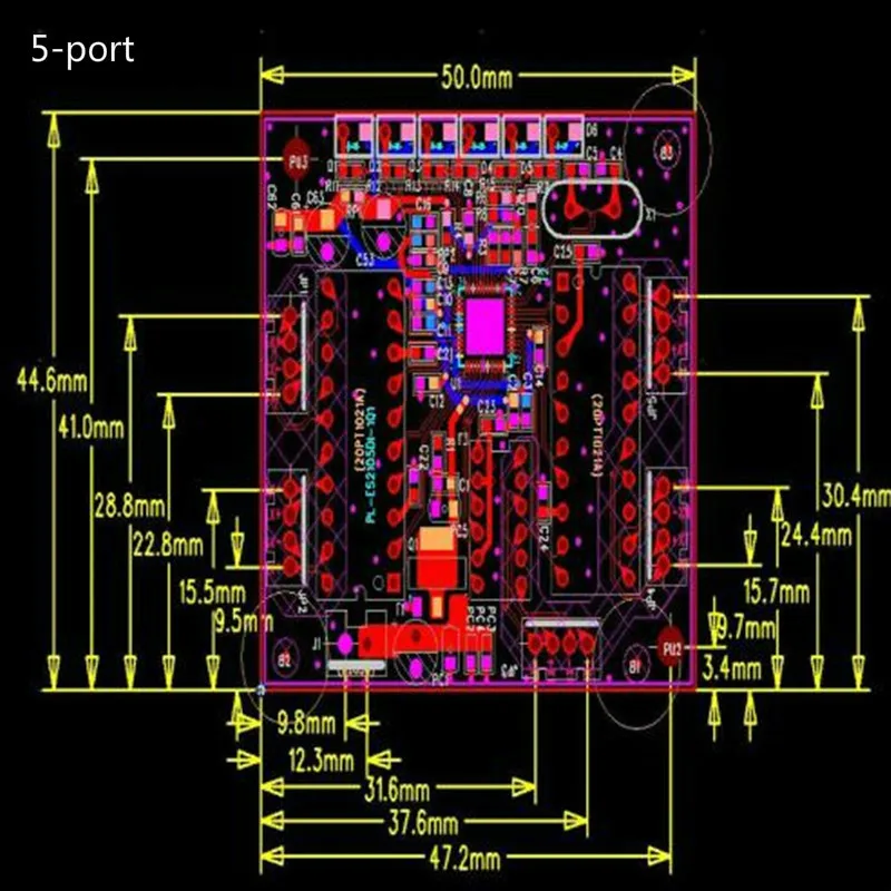 Мини-модуль дизайн коммутатора ethernet схема для модуль коммутатора ethernet 10/100 Мбит/с 3/4/5/8 портов PCBA плата OEM материнская плата