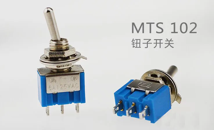 Мини МТС-102 3-контактный SPDT ON-ON 6A 125VAC Миниатюрный Тумблеры | Обустройство дома