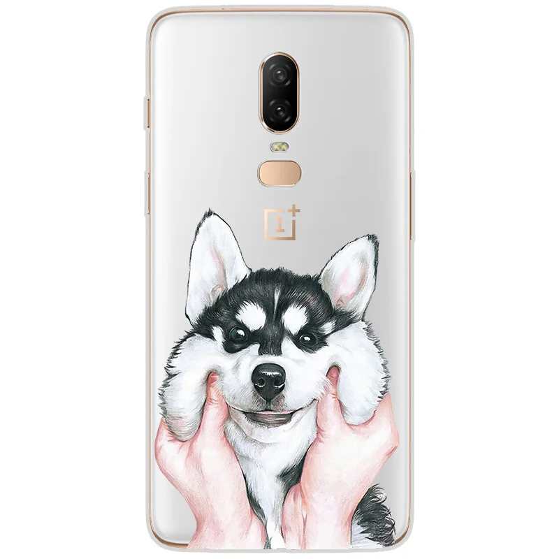 Ciciber чехол для Oneplus 6T 5T чехлы телефонов 1 + Fundas Capa Coque Мягкий ТПУ щенок Мопс