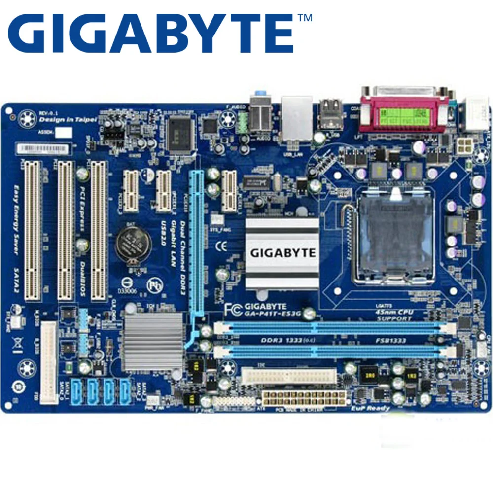 

Десктопная Материнская плата GIGABYTE G41 Socket LGA 775 Q8200 Q8300 DDR3 8G ATX UEFI BIOS оригинальная б/у материнская плата