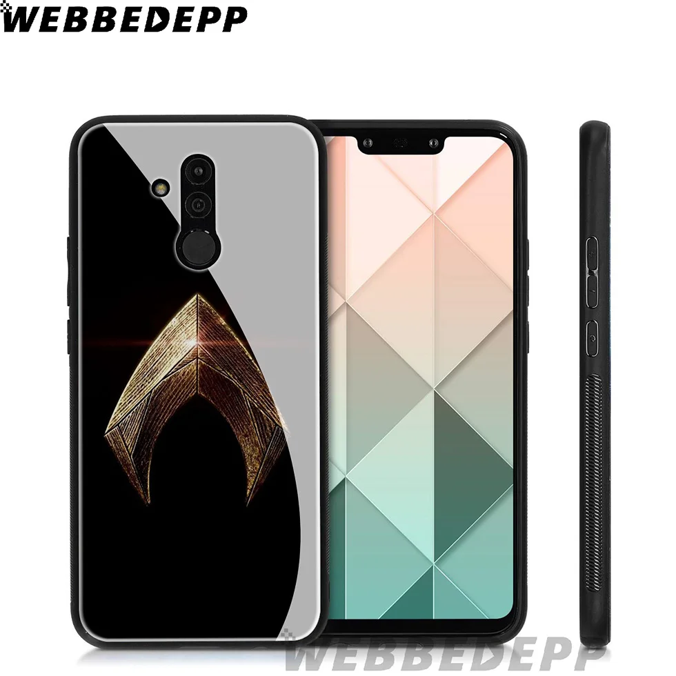 Чехол из закаленного стекла WEBBEDEPP Aquaman Cool Movie для Huawei Mate 20 P20 P10 P Smart 2019 2018 &amp Honor 10 9 8X