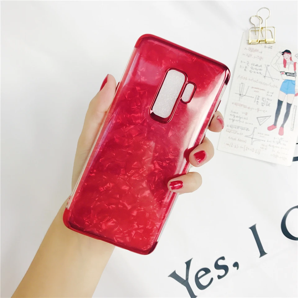 Чехол для samsung S9 примечание 9 8 J4 J6 2018 S8 плюс S7 A3 A5 A6 A7 A8 J2 J3 J5 J7 Pro 2016 2017 крышки блеск 2 в