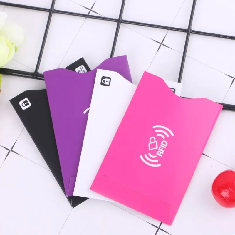 2020 Анти Rfid кошелек блокирующий считыватель Блокировка банк держатель для карт ID