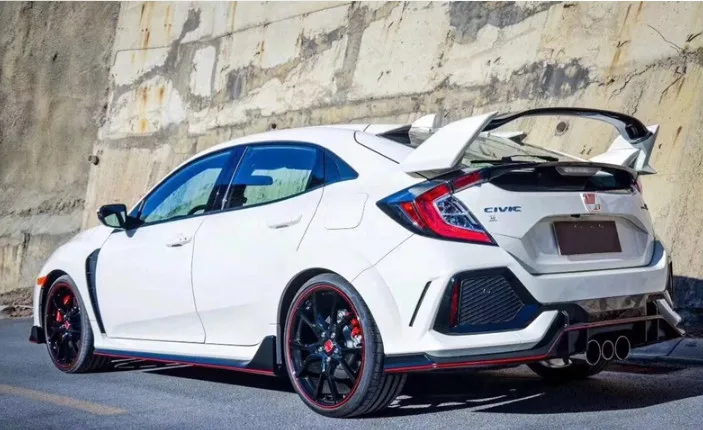 Тип-R СТИЛЬ ABS пластик краска цвет задний багажник спойлер Подходит для Honda Civic