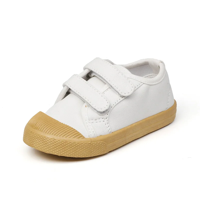 Детская повседневная обувь для мальчиков и девочек; парусиновые кроссовки; детская спортивная обувь для бега с леопардовым принтом; модная дышащая обувь; Лидер продаж - Цвет: Белый