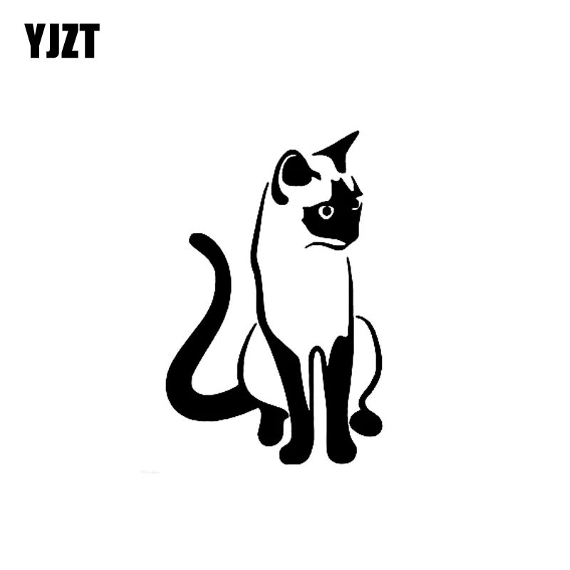 YJZT 9 1 см * 14 котенок сиамская кошка милая животная искусство фотообои черная