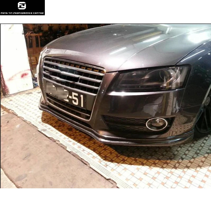 A5 карбоновое волокно переднего бампера для губ Диффузор для Audi A5 Coupe Sportback 09-11