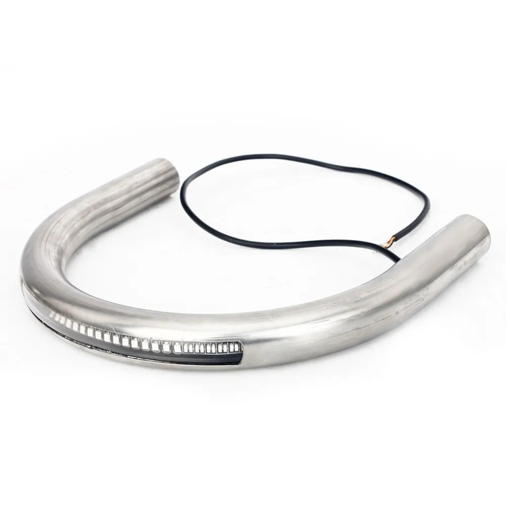 BIKINGBOY Universal Cafe Racer Seat Frame Hoop Loop With LED Light End Brat for Honda CB 500 550 650 750 |