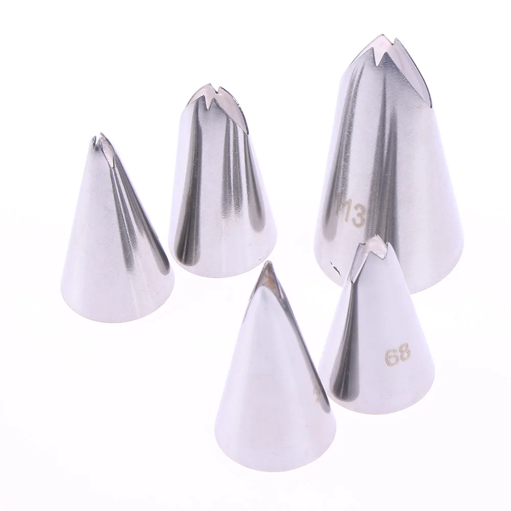 5 шт./компл. листьями насадка для декорирования торта Нержавеющая сталь