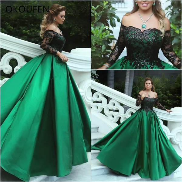 

Quinceanera Dresses 2021 Ball Gown Long Sleeve vestido de 15 anos de debutante Sweet 16 Dress Dubai Arabic ballkleid Green Blue