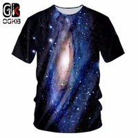 ogkb new arrival cool print galaxy space 3d t shirt summer hipster short sleeve tee tops mens hiphop punk casual t shirt homme