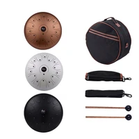 professional 14 inch tongue drum 15 tone c key steel tongue drum hand pan drum with drum mallets carry bag