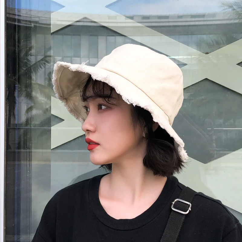New Fisherman's Hat Girl Spring Summer Travel Hats Female Korean Style Sun Shade Burr Cap Women Sun Protection Fashion Caps H231