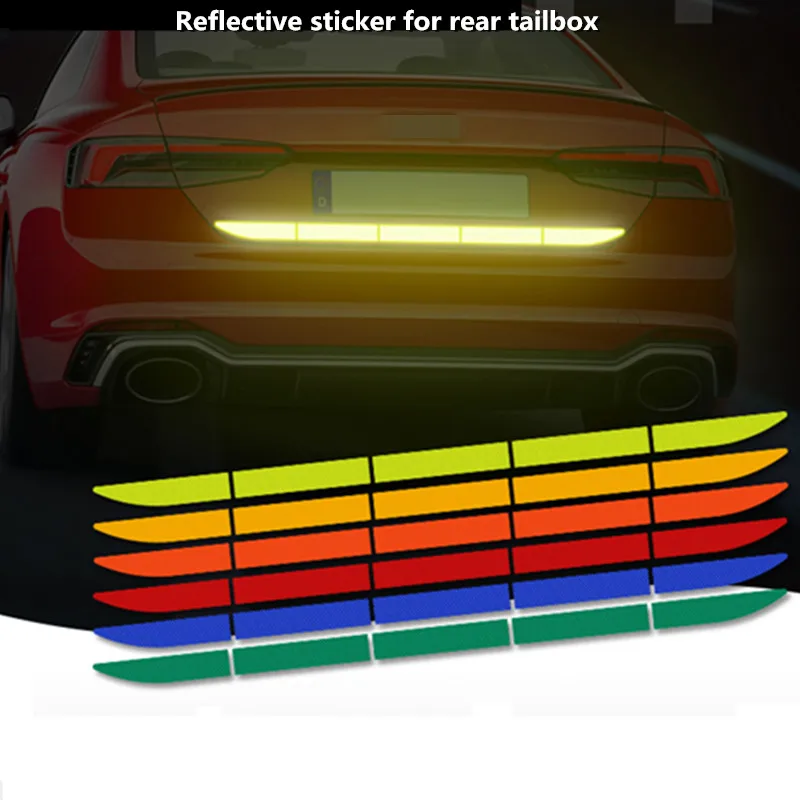 5X Автомобильные отражающие наклейки предупреждающие декали заднего бампера для Suzuki SX4 SWIFT Alto Liane Grand Vitara стилизация.